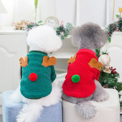 Dog Clothes Autumn/Winter Pet Clothes New Teddy Small Dog Pet Clothes Winter Christmas Tree Sweater